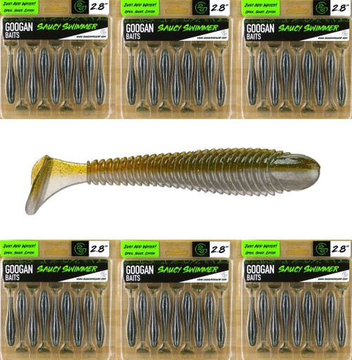 (6) Packs Googan Squad Pure Passion 2.8" Saucy Swimmer Swimbaits Magic Shad Brand New FREE SHIPPING