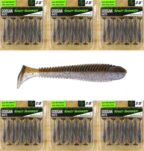 (6) Packs Googan Squad Pure Passion 2.8" Saucy Swimmer Swimbaits Goby Brand New FREE SHIPPING