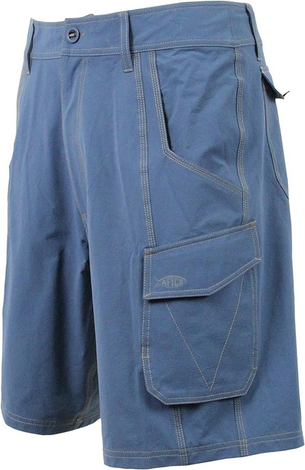 Aftco Men's Stealth Fishing Shorts Denim Size 34 Brand New FREE SHIPPING FINAL SALE!!! NO RETURNS OR EXCHANGES!!!