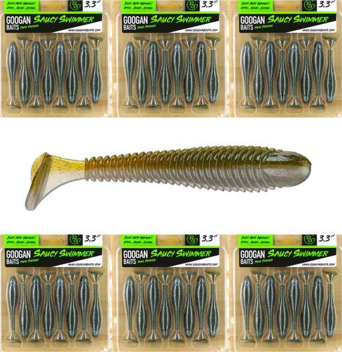 (96) Packs Googan Squad Pure Passion 3.3" Saucy Swimmer Swimbaits Magic Shad Brand New FREE SHIPPING