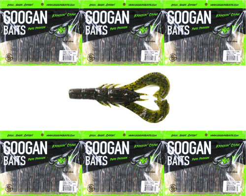 (6) Packs Googan Squad 3" Krackin' Craw California Craw Brand New FREE SHIPPING