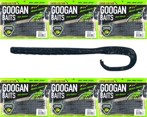 (6) Packs Googan Squad 7 1/4" Mondo Worm Night Club Brand New FREE SHIPPING