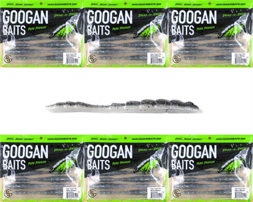 (6) Packs Googan Squad 5" Drag N Drop Worm Murky Minnow Brand New FREE SHIPPING