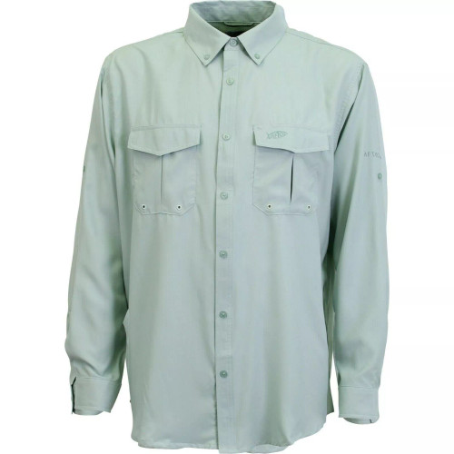 Aftco Boy's Rangle Long Sleeve Vented Button Down Fishing Shirt Moonstone Size Medium Brand New FREE SHIPPING FINAL SALE!!! NO RETURNS OR EXCHANGES!!!