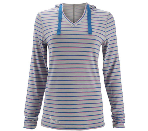 Womens Mossy Oak Elements COOLCORE SUNSET ULTRA-LIGHT V-NECK HOODIE