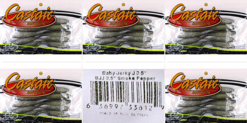 (5) Packs Castaic Jerky J 3.5” Minnows SMOKE PEPPER Brand New