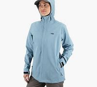 AFTCO Womens Transformer Packable Rain Jacket Slate Blue X-LARGE XL FINAL SALE NO RETURNS OR EXCHANGES