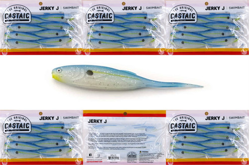 (5) Packs Castaic Jerky J 5” Swimbaits Minnows Sexy FB Brand New