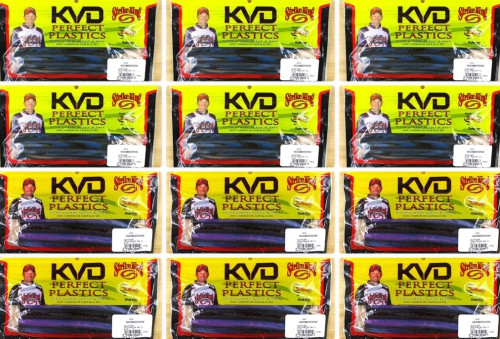 (12) Bags Strike King 7” KVD Perfect Plastic Ocho Assortment Brand New