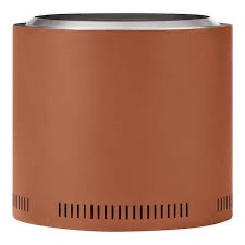 19 in. Outdoor Stainless Steel Wood Burning Burnt Orange Low Smoke Fire Pit