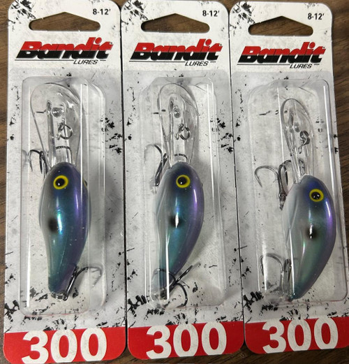 Limited Run Bandit 300 Series Crankbait OIL BLUE BDT3FX03