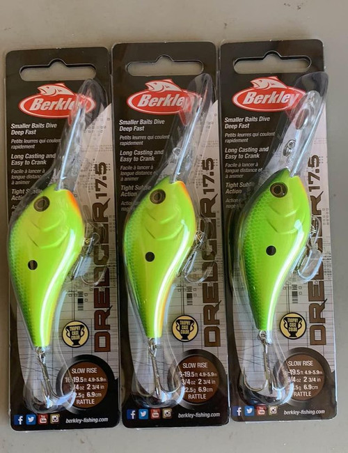(3) Berkley Dredger 17.5 Crankbaits BHBDR17.5-HMR Homer BRAND NEW FREE SHIPPING