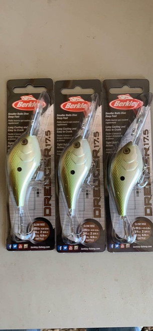 (3) Berkley Dredger 17.5 Crankbaits BHBDR17.5-IRG Irish Gold