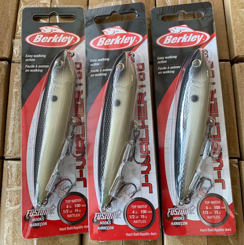 (3) Berkley J-Walker 100 Topwater Lures MF Shad BHBJW100-MFS Brand New FREE SHIPPING