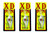 (3) Strike King 8XD 5 1/2" Xtra Deep Crankbaits 1.3 Oz Chartreuse Shad (Shore Minnow) Brand New