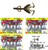 (3) Bags Strike King Plastic Rage Tail 6" Rage Hawg Watermelon Red Flake RGH-18 Brand New