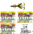 (3) Bags Strike King Plastic Rage Tail 6" Rage Hawg Summer Craw RGH-100 Brand New