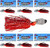 (6) Z-Man 1/2 Oz The Original Crosseyez Chatter Bait Fishing Lure Fire Craw CBCE12-07 Brand New In Pack