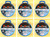(6) Spools Parallelium 7Lb Power Silk Advanced Fishing Line (240 Yds Per Spool) Brand New FREE SHIPPING