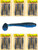 (6) Packs Strike King 5.75" Rage Swimmer Swimbaits Blue Bug Brand New FREE SHIPPING