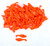 (100) Luck-E-Strike Shad Minnow Swimbaits 2" Fluorescent Orange Glitter Bulk Lot Brand New FREE SHIPPING