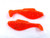 (100) Luck-E-Strike Shad Minnow Swimbaits 2" Fluorescent Orange Glitter Bulk Lot Brand New FREE SHIPPING