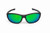 FISK SUNGLASSES BIG HEAD BAH GREEN MIRROR POLORIZED