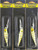 (3) Reaction Strike 3.2" XRM-80MD .65 Oz Jerkbaits Psycho Perch Brand New In Pack