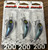 (3) Limited Run Bandit 200 Series Crankbait OIL BLUE BDT2FX03