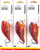(3) Castaic 4 1/2" Squarebill 4.5 3/4 Oz Crankbaits Red Craw Brand New