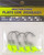 (6) Packs Reaction Strike 1/16 Oz Flats Lok Swimbait Jigheads 1/0 Hooks Chartreuse Brand New