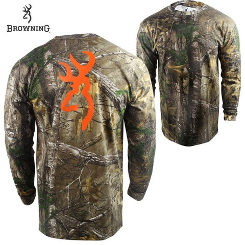 New Browning Realtree Xtra Buckheart Camo Women T-Shirt