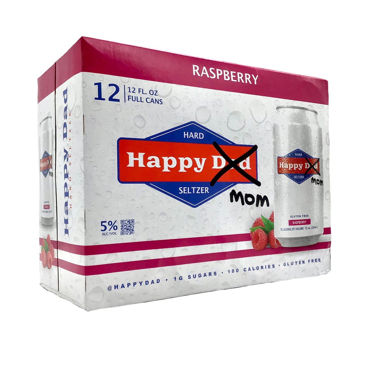 BUY HAPPY DAD SELTZER RASPBERRY EACH | Fridley Liquor