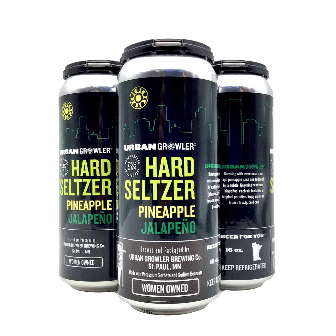 BUY URBAN GROWLER PINEAPPLE JALAPENO HARD SELTZER EACH | Fridley