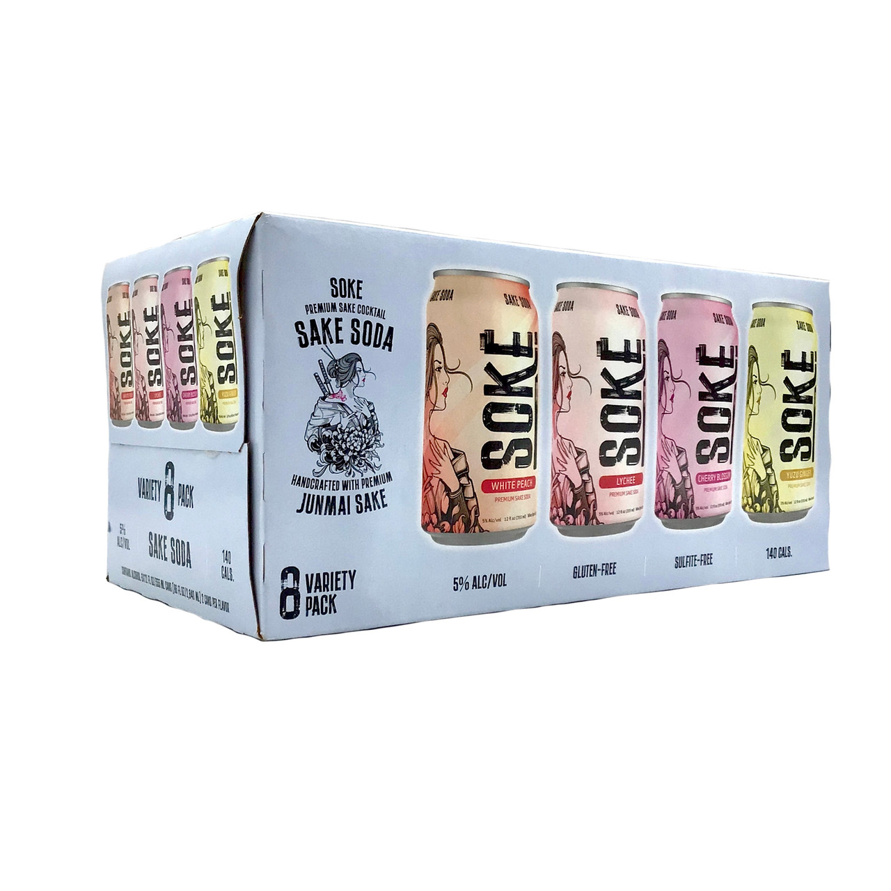Σake Σoney Σiyamo BUY SOKE SAKE SODA VARIETY 8PAC | Fridley Liquor