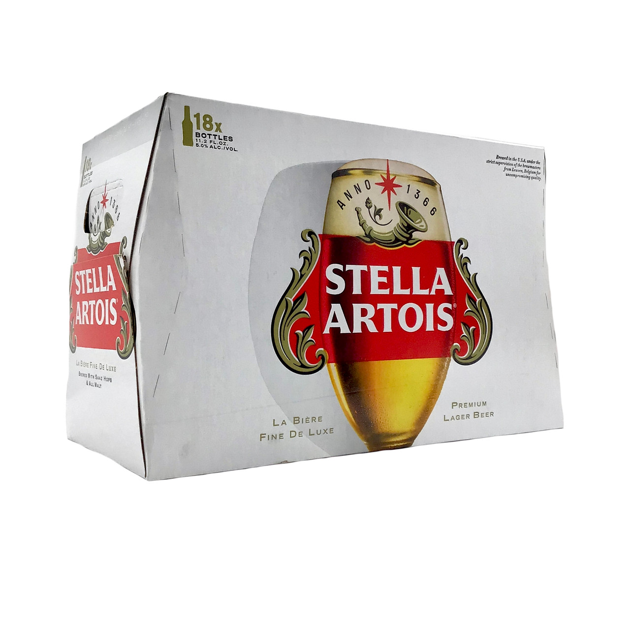 Stella Artois 12oz bottles- 12 pack