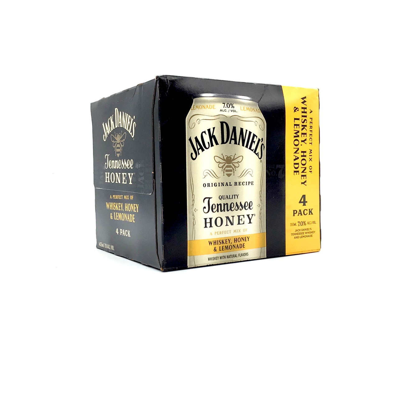 Jack Daniel's Tennessee Whiskey, Honey & Lemonade Cocktail - 4pk/355ml Cans