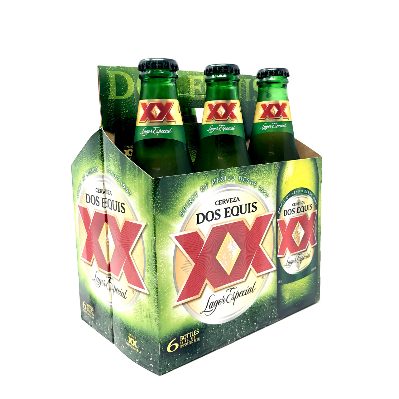 dos equis beer bottle