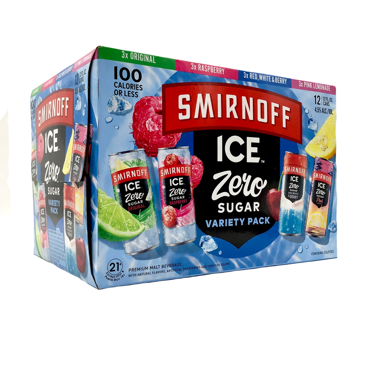 BUY SMIRNOFF ICE ZERO SUGAR VARIETY HARD SELTZER EACH | Fridley Liquor