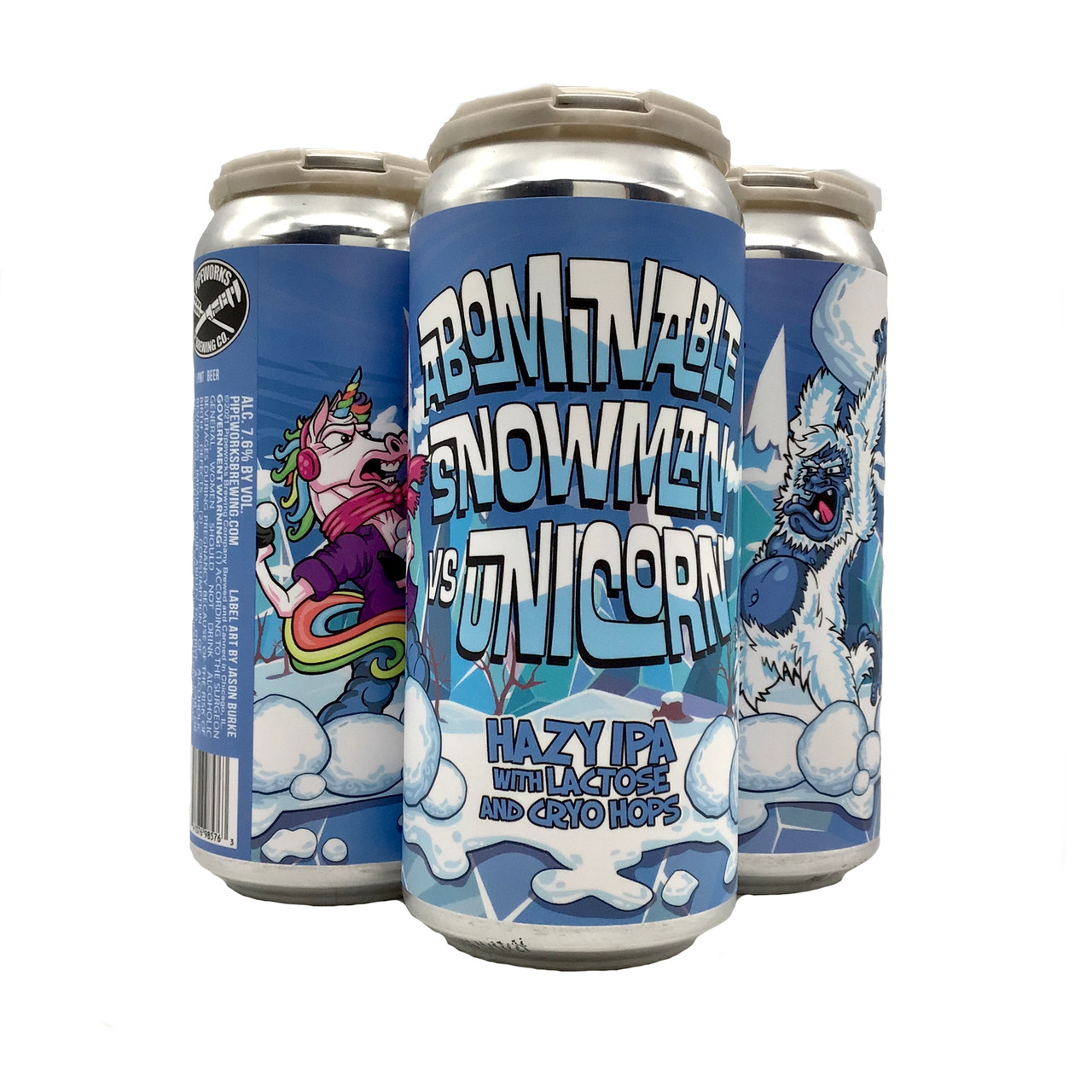 BUY PIPEWORKS ABOMINABLE SNOWMAN VS. UNICORN HAZY IPA EACH
