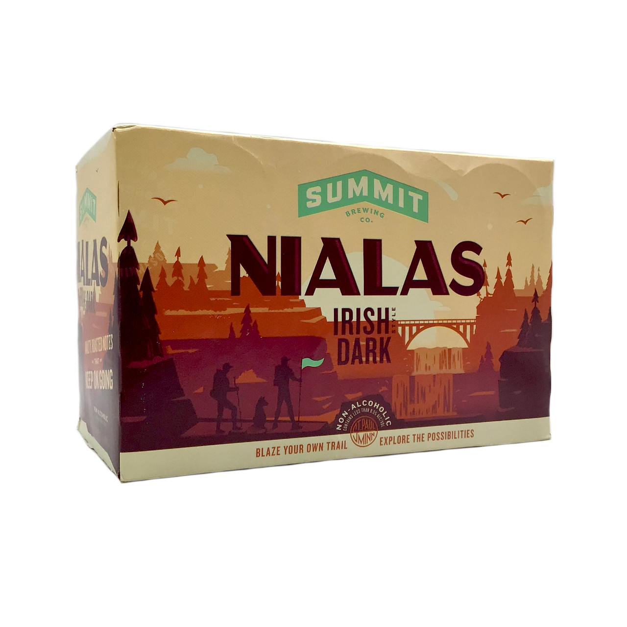 BUY NIALAS IRISH DARK NO-ALC BY SUMMIT BREWING EACH | Fridley Liquor