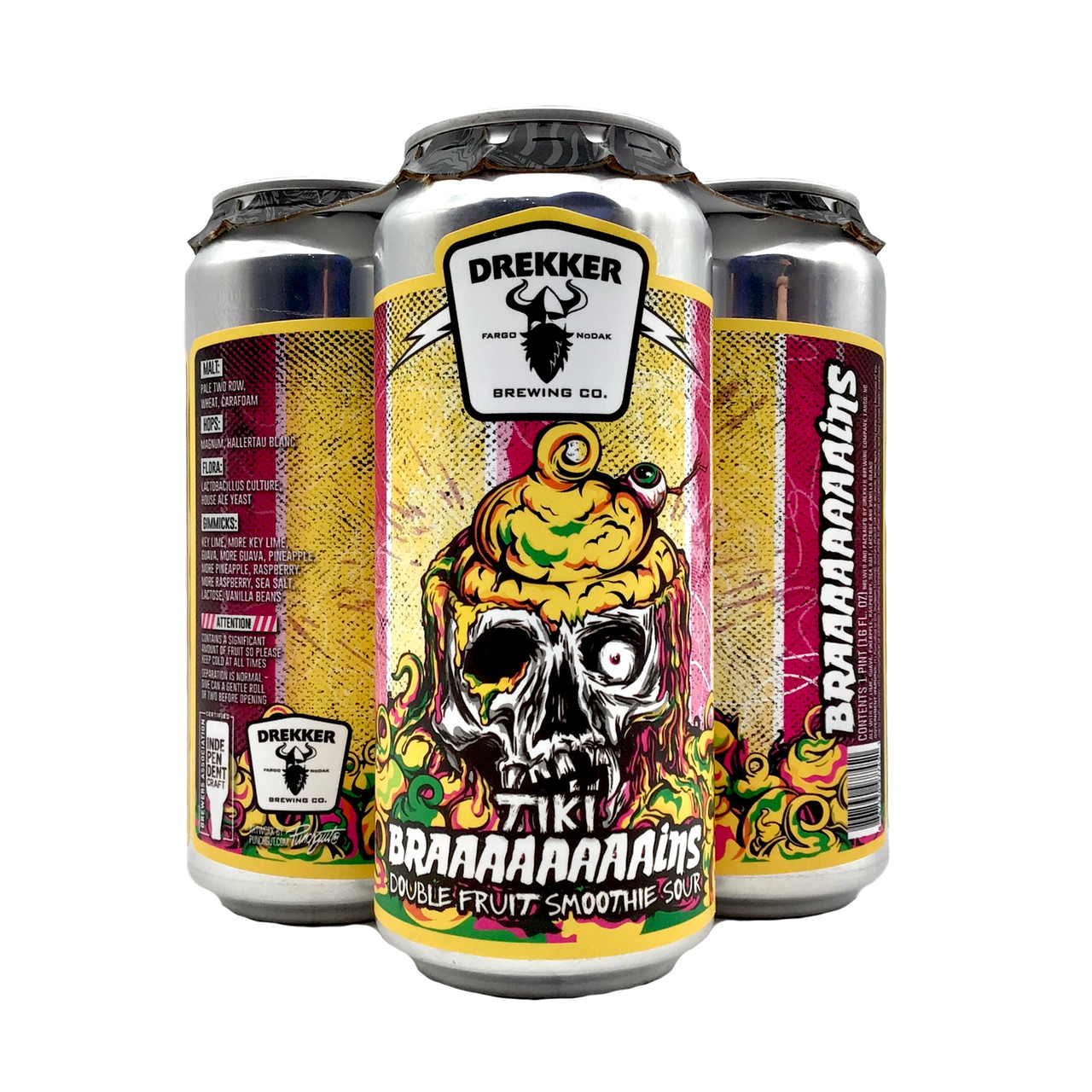 BUY DREKKER BRAAAAAINS DOUBLE FRUIT SMOOTHIE SOUR EACH | Fridley