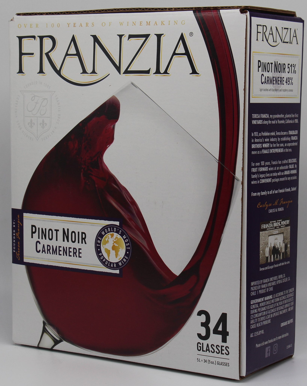 Franzia White Zinfandel Box Wine 5L