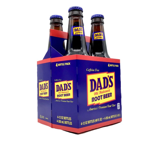 DAD'S ROOT BEER 4pk 12oz. Bottles