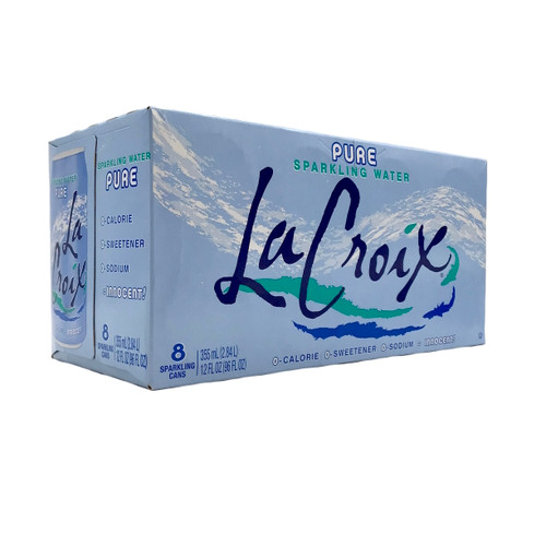 LA CROIX PURE 8pk 12oz. Cans