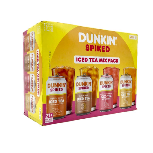 DUNKIN SPIKED ICED TEA VARIETY 12pk 12oz. Cans