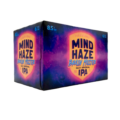 FIRESTONE BRAIN MELTER HAZY IMPERIAL IPA 6pk 12oz. Cans