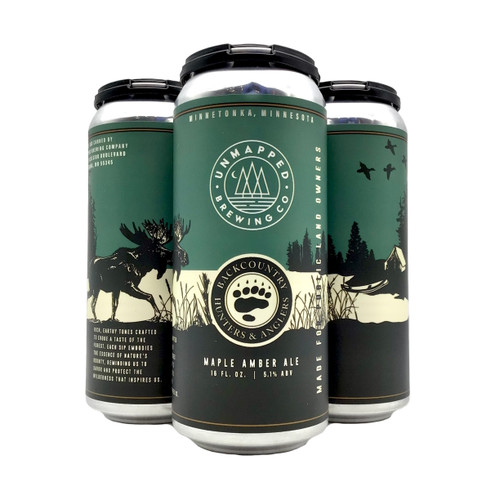 UNMAPPED MAPLE AMBER ALE 4pk 16oz. Cans