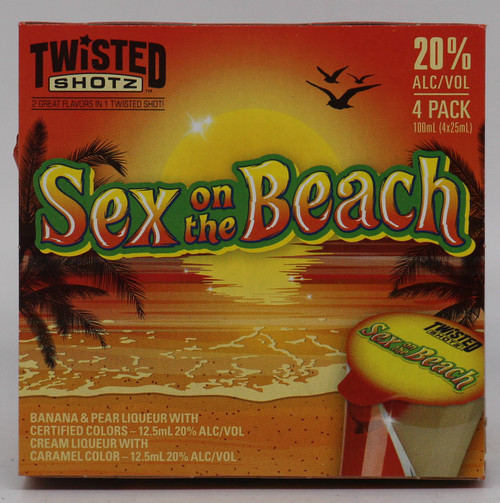 TWISTED SHOTZ SEX ON THE BEACH 4 PACK