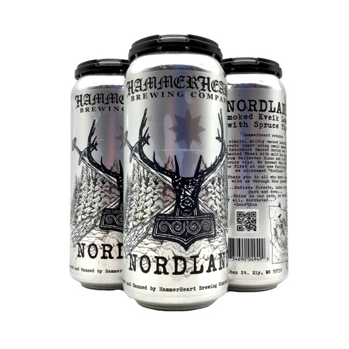 HAMMERHEART NORDLAND SMOKED KVEIK LAGER WITH SPRUCE TIPS 4pk 16oz. Cans